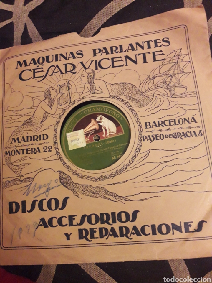 Discos de pizarra: Antiguo disco de pizarra, Trio Argentino - Foto 3