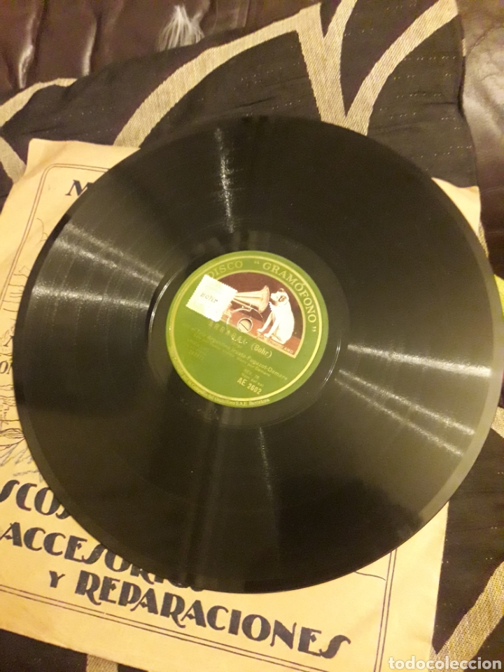 Discos de pizarra: Antiguo disco de pizarra, Trio Argentino - Foto 5