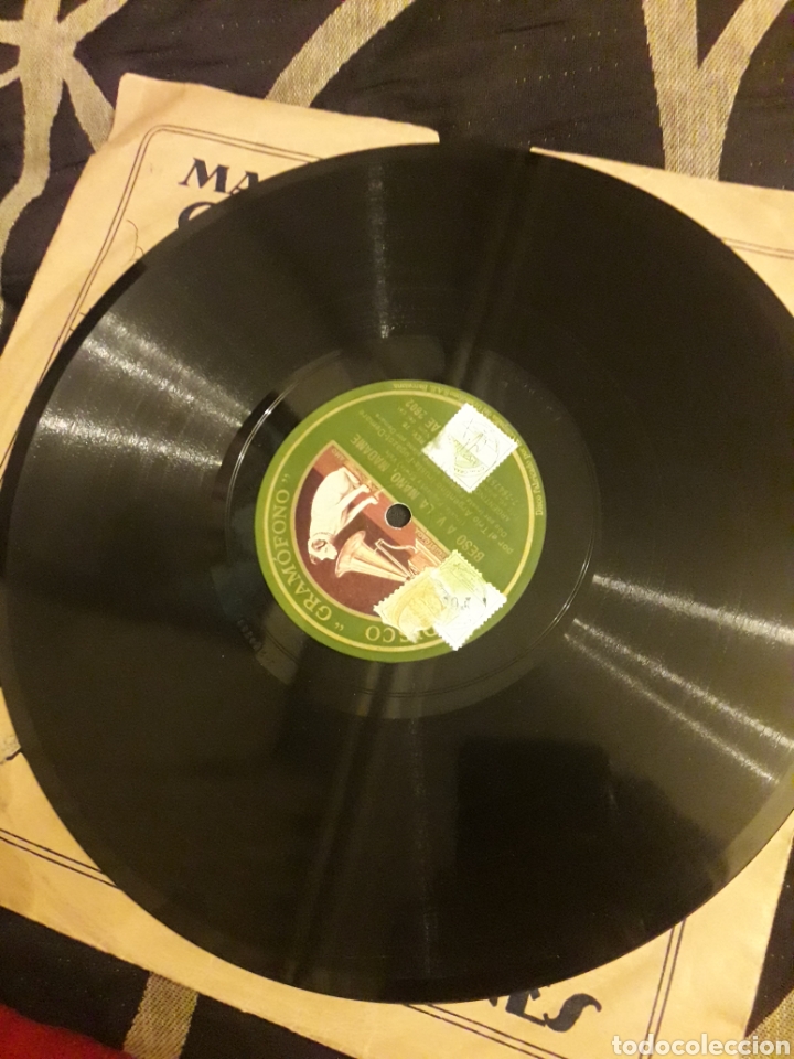 Discos de pizarra: Antiguo disco de pizarra, Trio Argentino - Foto 6