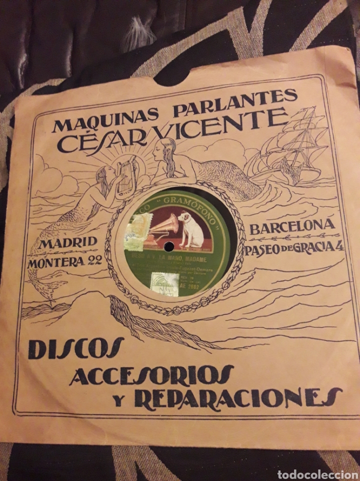 Discos de pizarra: Antiguo disco de pizarra, Trio Argentino - Foto 1