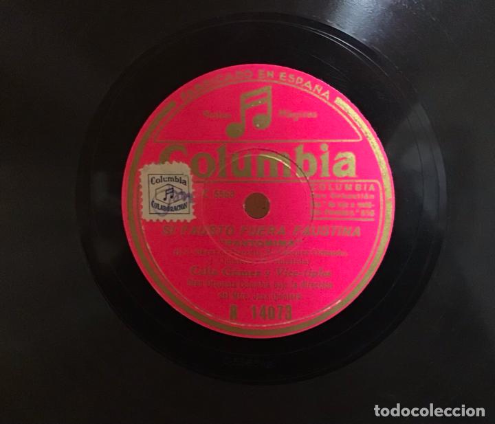 Discos de pizarra: DISCO DE PIZARRA DE CELIA G&Aacute;MEZ, SI FAUSTO FUERA FAUSTINA - Foto 3