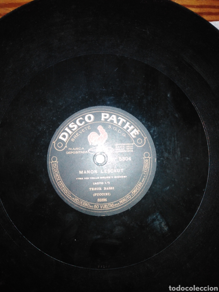 Discos de pizarra: Disco Piedra. Puccini. Pagliacci i Manon Lescaut - Foto 2