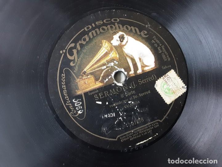 Discos de pizarra: SERM&Oacute;N (DE LES CADIRETES) J. SERRED, PARTES I Y II - Foto 1