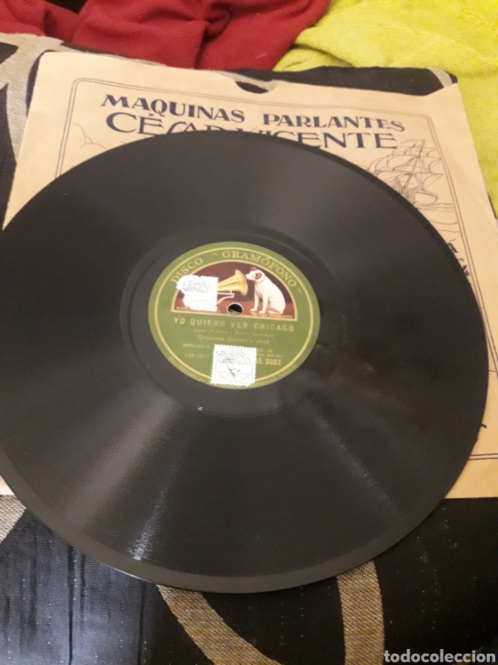 Discos de pizarra: Antiguo disco de pizarra, Orquesta Demon,s Jazz - Foto 5