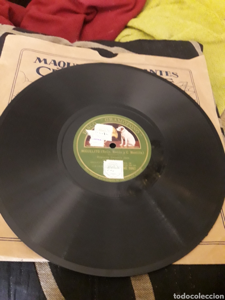 Discos de pizarra: Antiguo disco de pizarra, Orquesta Demon,s Jazz - Foto 6