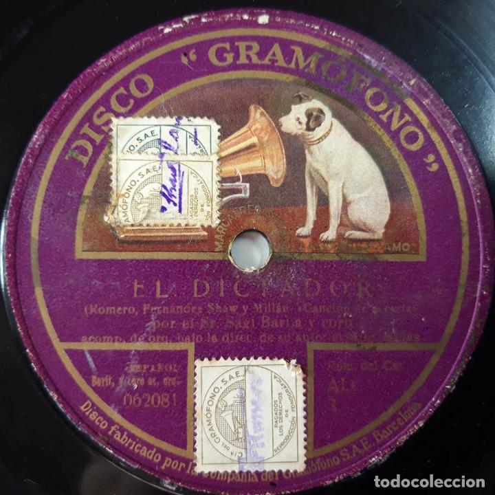 Discos de pizarra: El Dictador, Disco Gramophone, 062081 y 64206 - Foto 1