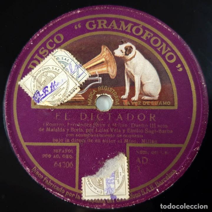 Discos de pizarra: El Dictador, Disco Gramophone, 062081 y 64206 - Foto 3