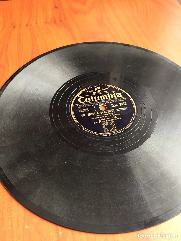 Discos de pizarra: Frank Sinatra oh, what a besutiful mornin - Foto 3