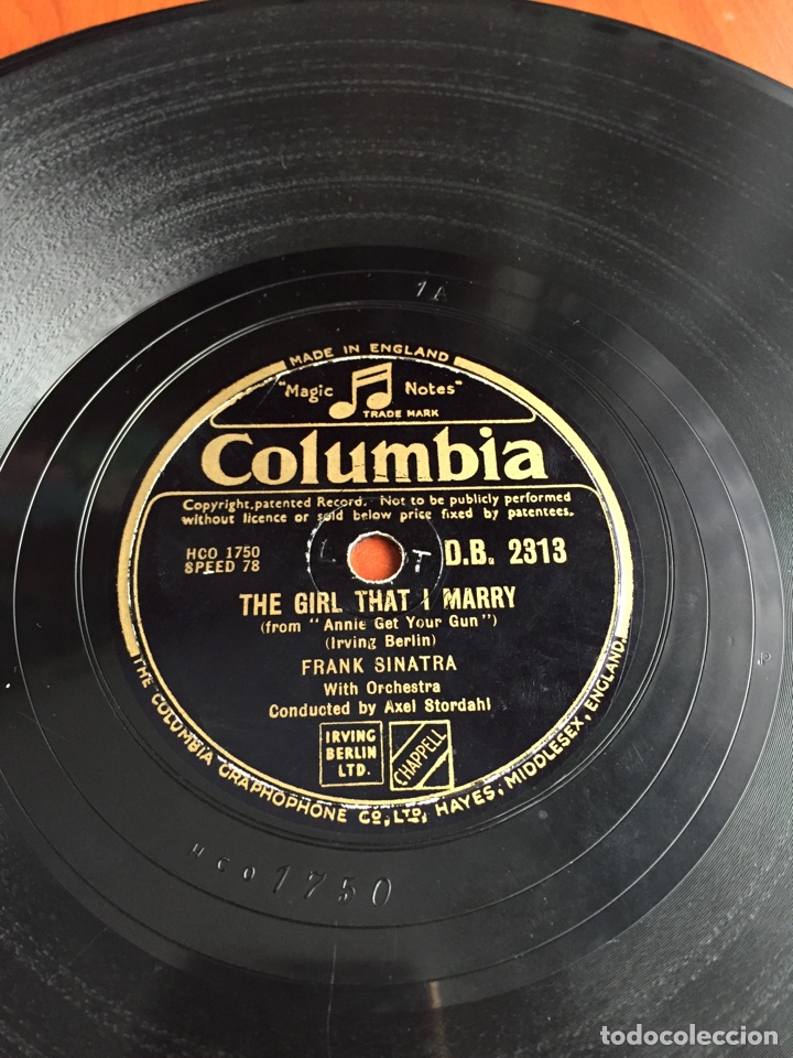 Discos de pizarra: Frank Sinatra oh, what a besutiful mornin - Foto 5