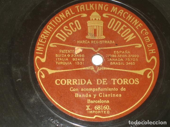 Discos de pizarra: CORRIDA DE TOROS - BANDA Y CLARINES DE BARCELONA - Foto 1