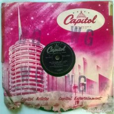 Discos de pizarra: AL MARTINO. TO PLEASE MY LADY/ THE MAN FROM LARAMIE. CAPITOL, UK 1955 PIZARRA 10’’ 78 RPM