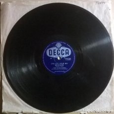 Discos de pizarra: THE STARGAZERS/ JOHNNIE GRAY. CLOSE THE DOOR/ I'VE GOT FOUR BIG BROTHERS. DECCA, UK 1955 10'' 78 RPM