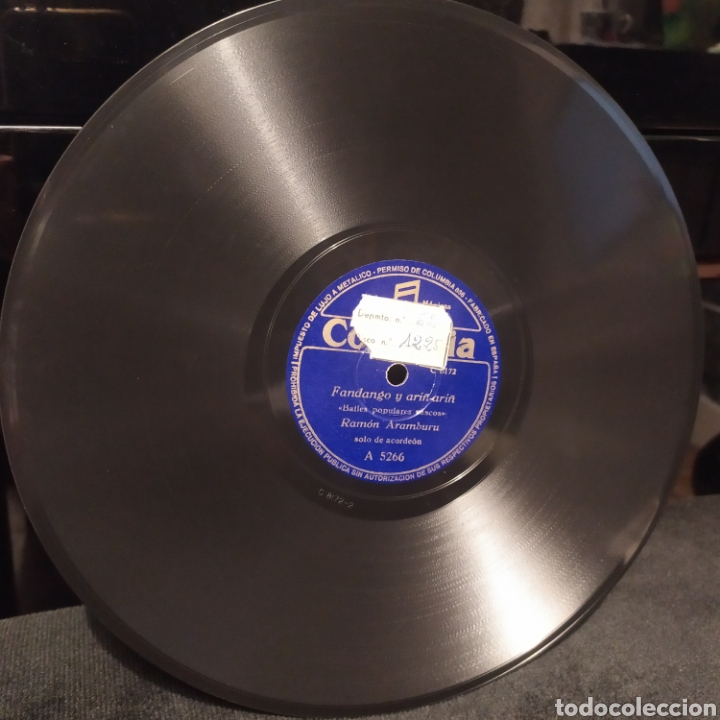 Discos de pizarra: Ram&oacute;n Aramburu - Antolinacho / Fandango de Ari&ntilde;-Ari&ntilde; - Foto 2