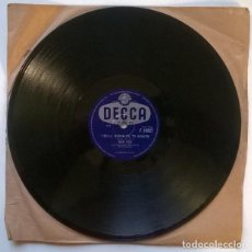 Discos de pizarra: DON FOX. BE MY GIRL/ YOU'LL NEVER GO TO HEAVEN. DECCA, UK 1957 PIZARRA 10'' 78 RPM