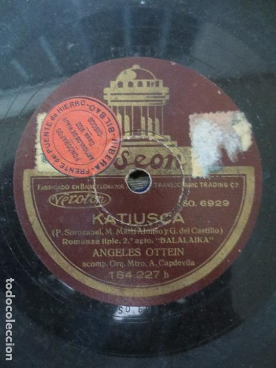 Discos de pizarra: katiusca. bilbao - Foto 1