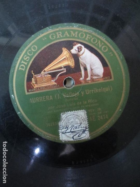 Discos de pizarra: aurrera. la del pa&ntilde;uelo rojo - Foto 1