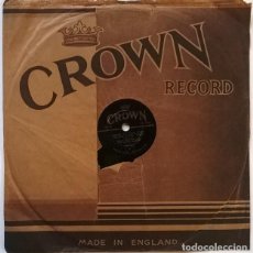 Discos de pizarra: BILLY MERRIN & HIS COMMANDERS. GOODY GOODY/ THOSE DREAMS THAT NEVER COME TRUE. CROWN, UK 1936 8'' 78. Lote 240363210