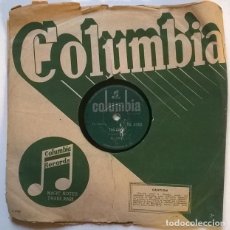 Discos de pizarra: BILL FORBES. TOO YOUNG/ IT'S NOT THE END OF THE WORLD. COLUMBIA, INDIA 1959 PIZARRA 10'' 78 RPM. Lote 240552410