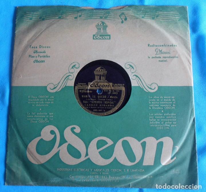 Discos de pizarra: DISCO DE PIZARRA , CARMEN MIRANDA , BAMBU BAMBU - Foto 1