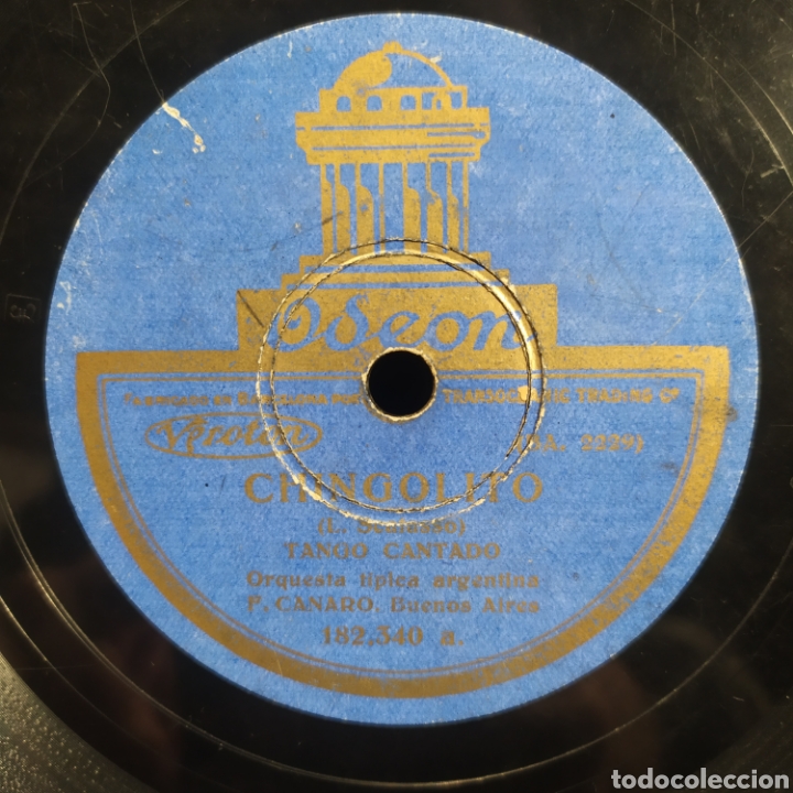 Discos de pizarra: Francisco Canaro - Chingolito / A Toda Vela - Foto 2