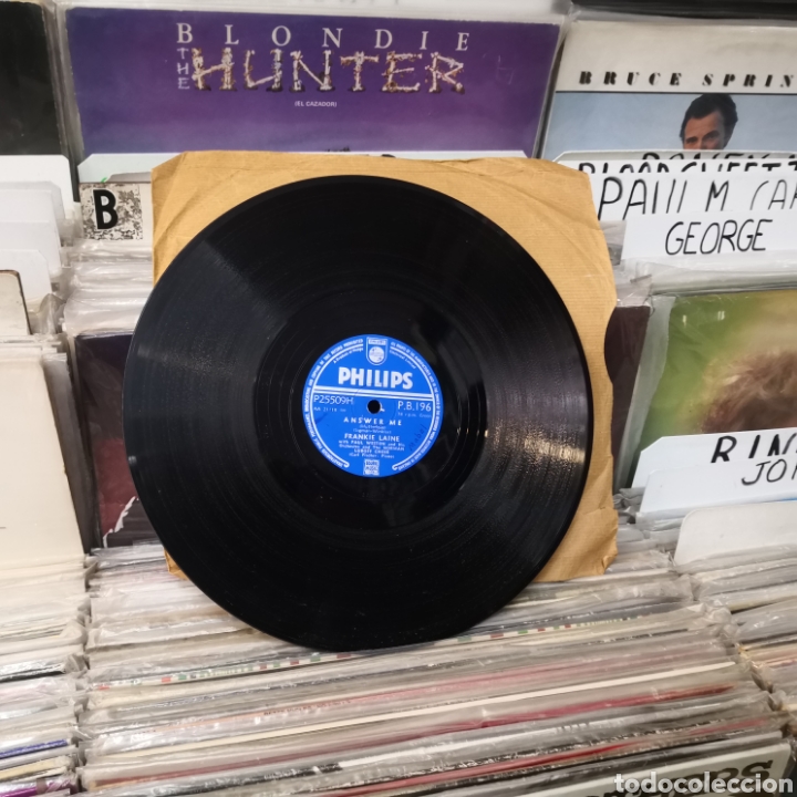 Discos de pizarra: Answer me, frankie laine - Foto 2