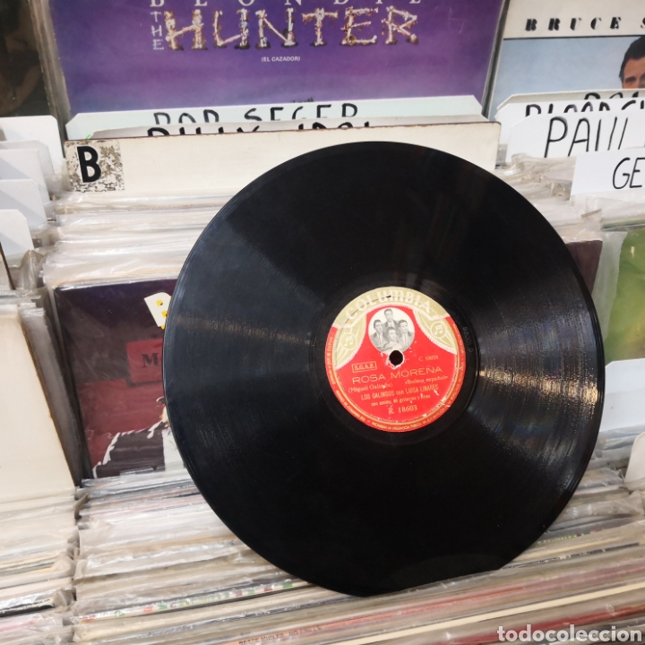 Discos de pizarra: Rosa morena, luisa Linares y los galindos - Foto 1