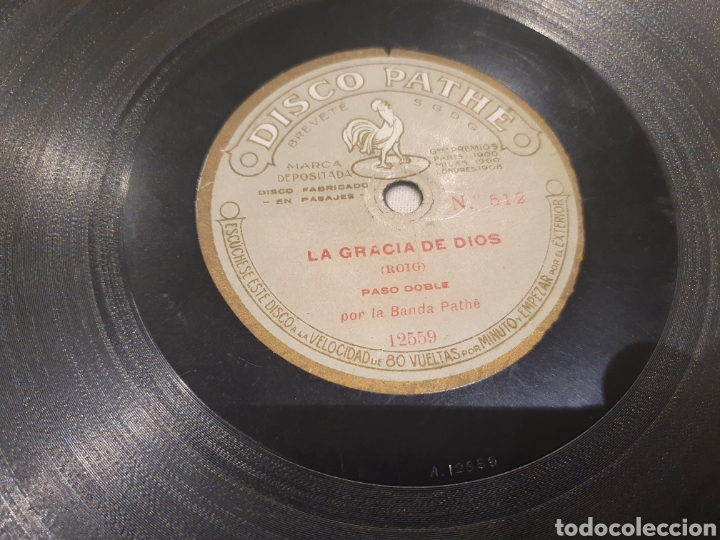 Discos de pizarra: La Giralda 78 rpm pathe - Foto 1