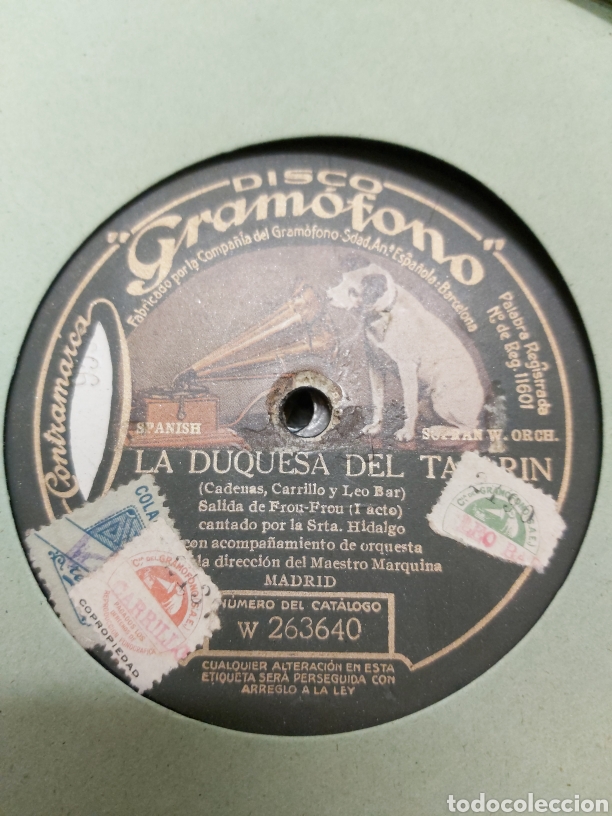 Discos de pizarra: Estuche la voz de su amo 8 Discos pizarra - Foto 9