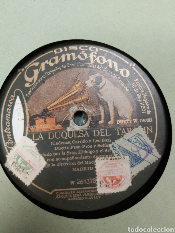Discos de pizarra: Estuche la voz de su amo 8 Discos pizarra - Foto 10