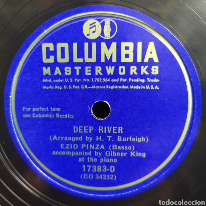 Discos de pizarra: Ezio Pinza - Deep River - Foto 3