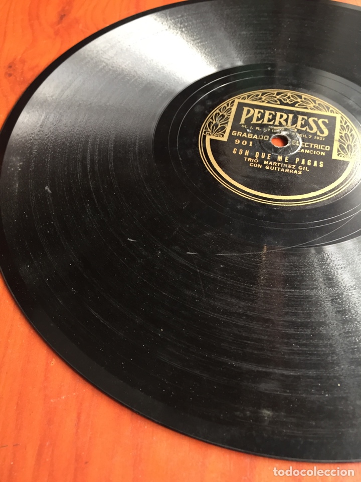 Discos de pizarra: Con quien me pagas trio Mart&iacute;nez gil - Foto 3