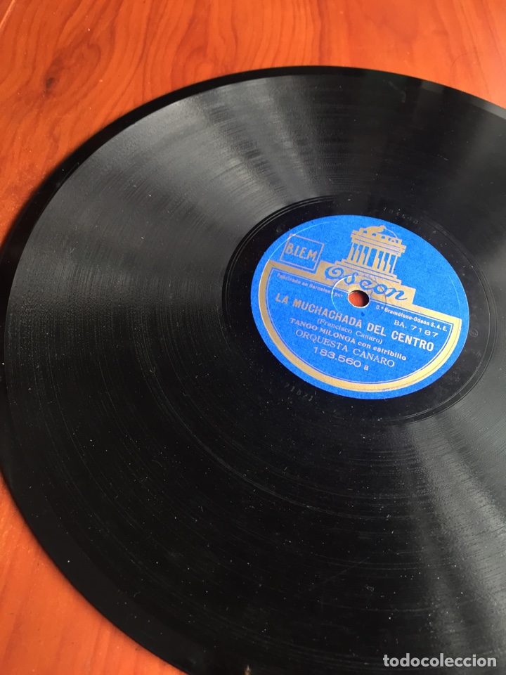 Discos de pizarra: La muchacha del centro Francisco canaro - Foto 3