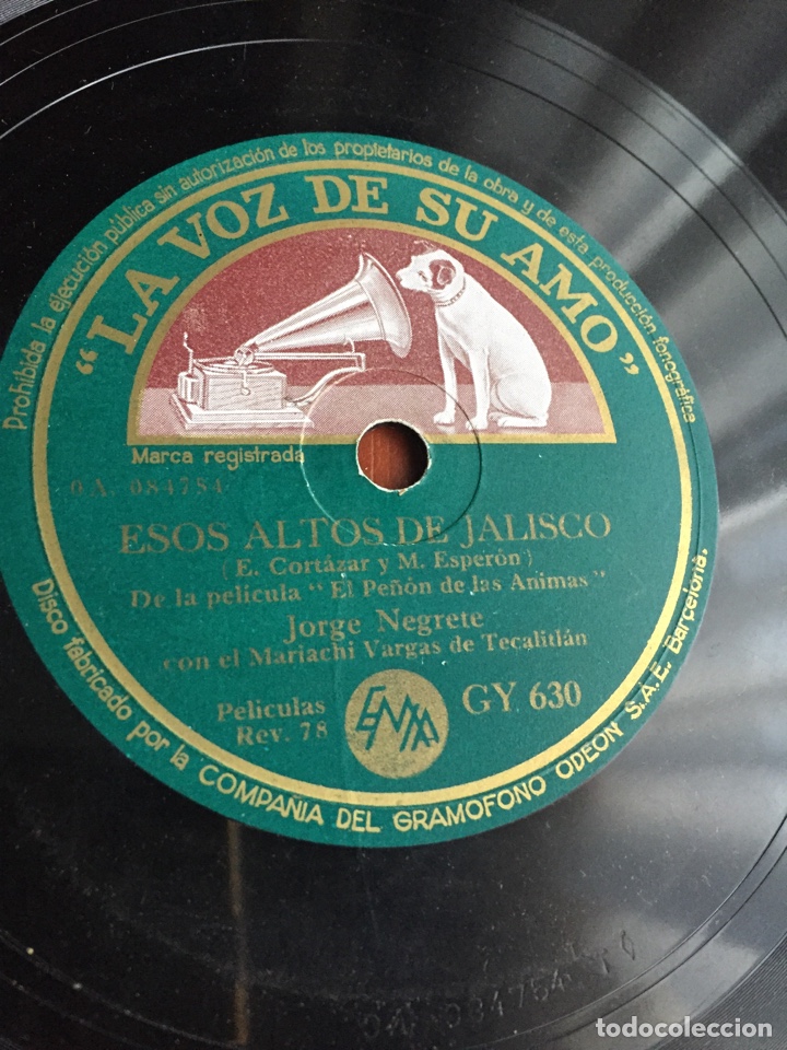 Discos de pizarra: Yo soy mexicano Jorge negrete - Foto 4