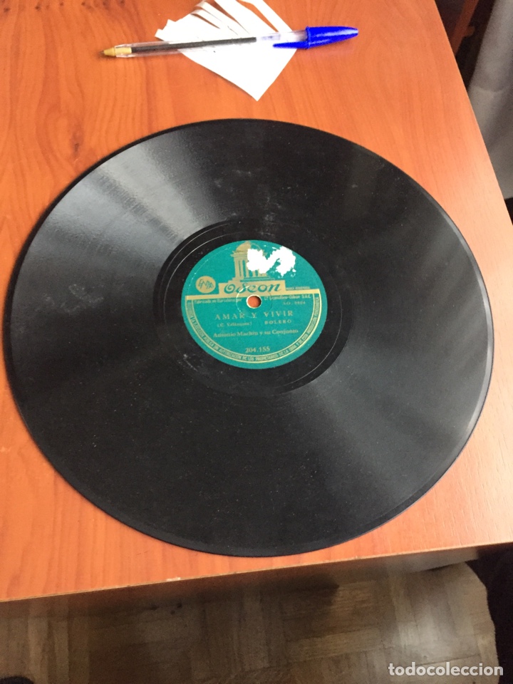Discos de pizarra: Amar y vivir Antonio machin - Foto 2