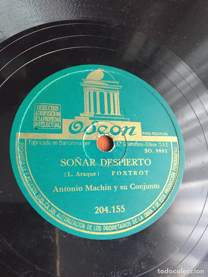 Discos de pizarra: Amar y vivir Antonio machin - Foto 4