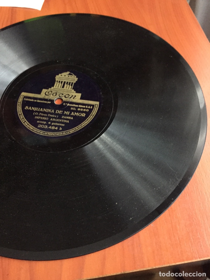 Discos de pizarra: Sanjuanina de mi amor imperio Argentina - Foto 3