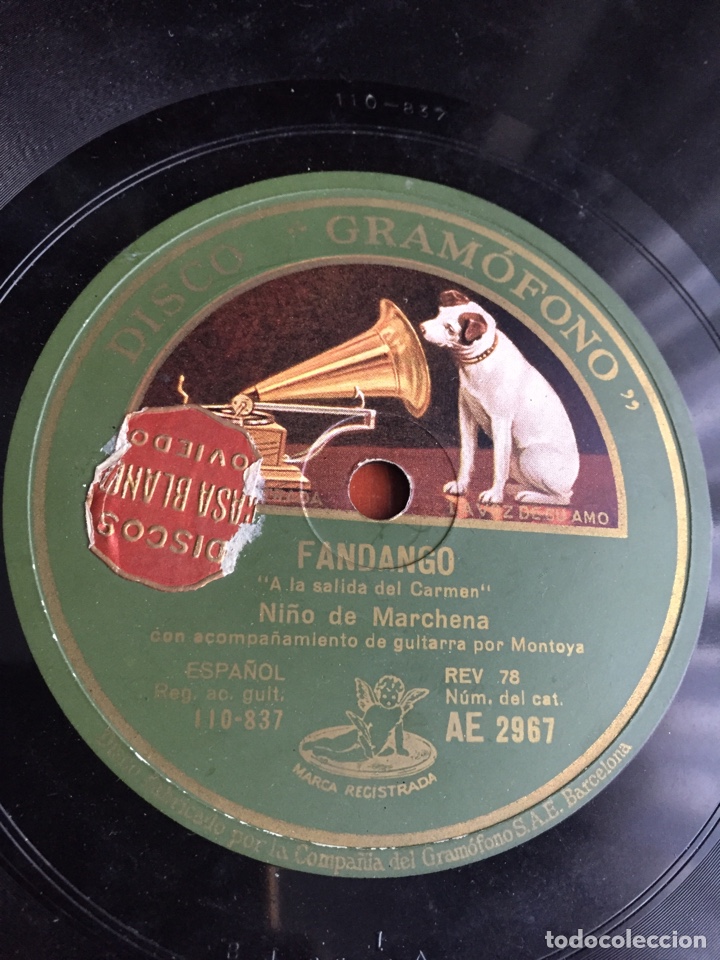 Discos de pizarra: Fandango ni&ntilde;o de marchena - Foto 1