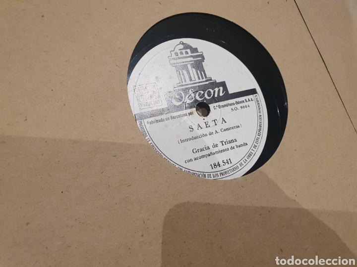 Discos de pizarra: 78 RPM GRACIA DE TRIANA - Foto 1