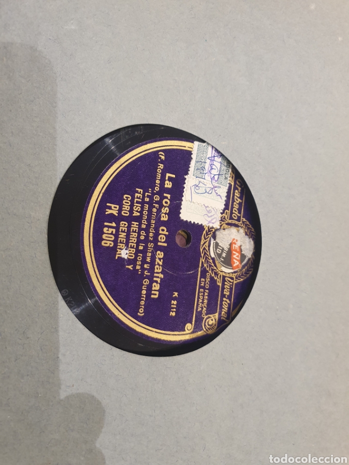 Discos de pizarra: Feliza Herrero 78 Rpm - Foto 2