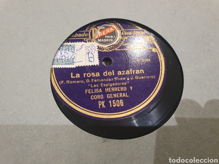 Discos de pizarra: Feliza Herrero 78 Rpm - Foto 1