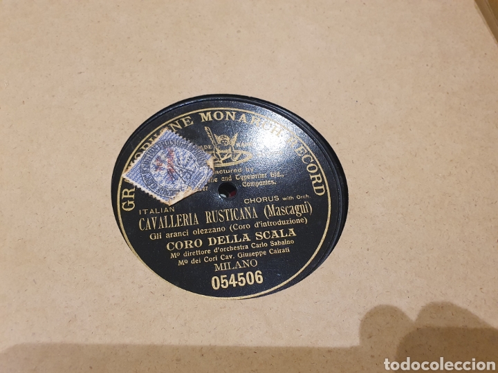 Discos de pizarra: CAVALLERIA RUSTICANA 78 RPM - Foto 1