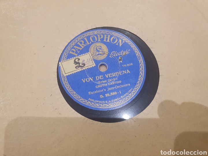 Discos de pizarra: VOY DE VERBENA 78 RPM CHOTIS - Foto 2