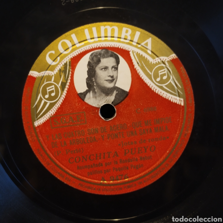 Discos de pizarra: Conchita Pueyo - Y Las Cuatro Son De Acero - Foto 3