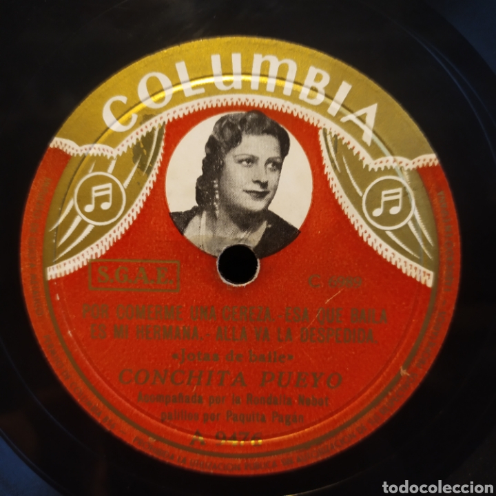 Discos de pizarra: Conchita Pueyo - Y Las Cuatro Son De Acero - Foto 1