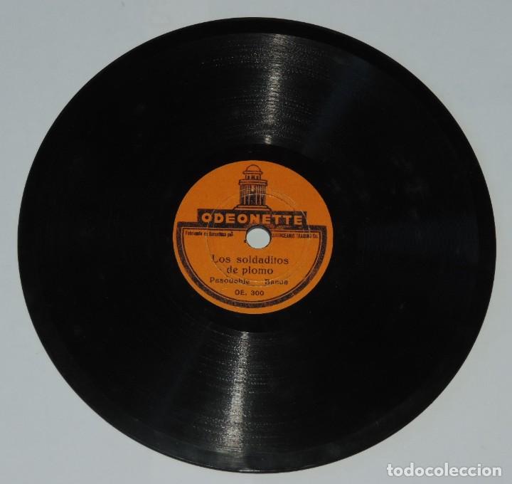 Discos de pizarra: DISCO DE PIZARRA Odeonette, CHANTECLER / LOS SOLDADITOS DE PLOMO, PASODOBLE, MIDE 15 CMS. - Foto 1