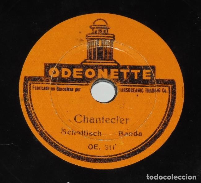 Discos de pizarra: DISCO DE PIZARRA Odeonette, CHANTECLER / LOS SOLDADITOS DE PLOMO, PASODOBLE, MIDE 15 CMS. - Foto 3