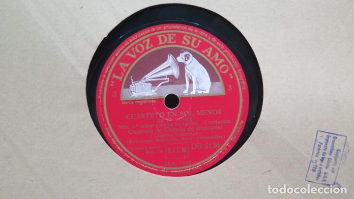 Discos de pizarra: DISCO PIZARRA. CUARTETO EN SOL MENOR. OP. 27. GRIEG. - Foto 2