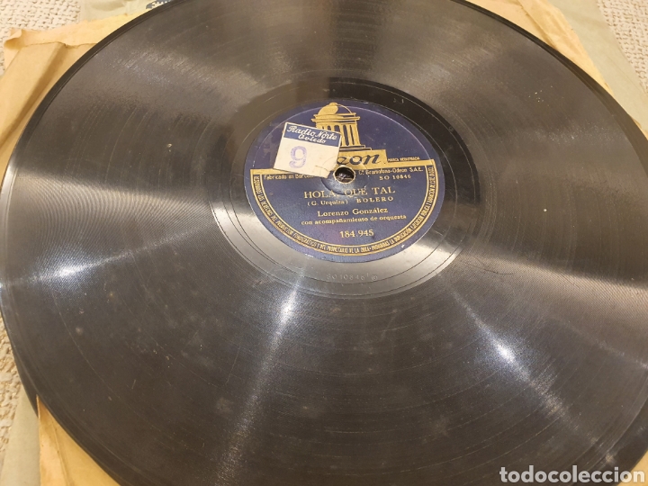 Discos de pizarra: 78 RPM LORENZO GONZALEZ - Foto 2