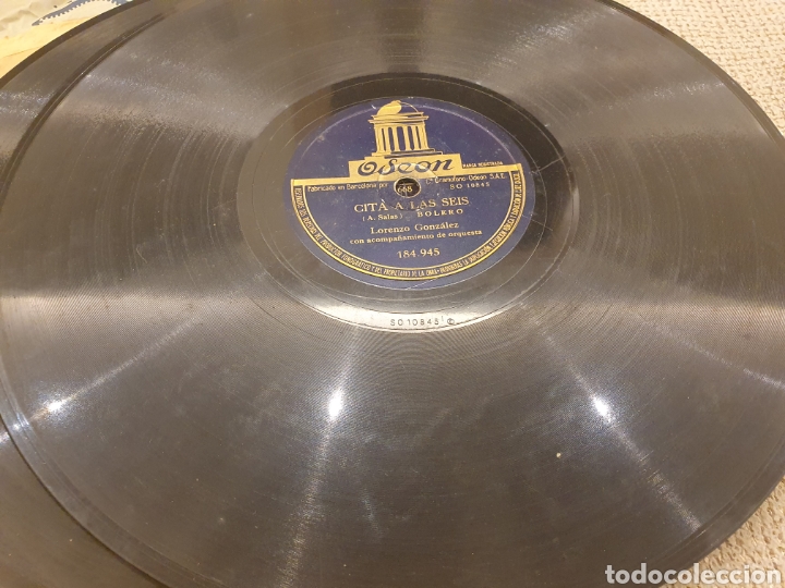 Discos de pizarra: 78 RPM LORENZO GONZALEZ - Foto 1