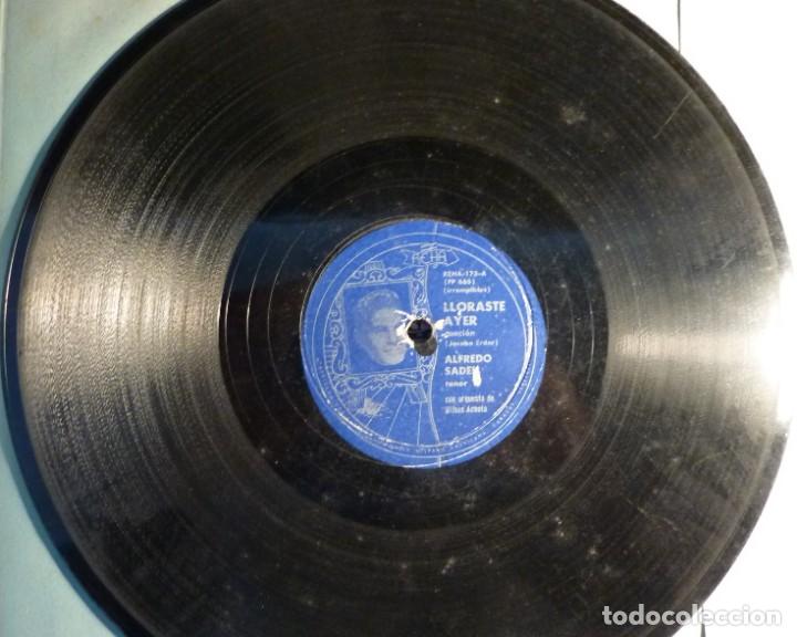 Discos de pizarra: ALFREDO SADEL // LLORASTE AYER / INDECISION / DISCO DE PIZARRA - Foto 2
